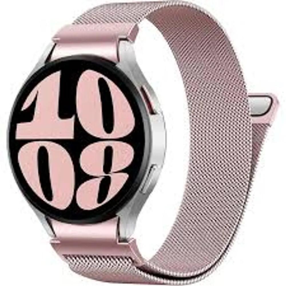 Correa milanese imantada para smartwatch 20mm rosado