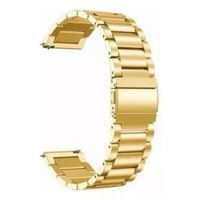 Correa de eslabones acero inox para smartwatch 22mm dorado