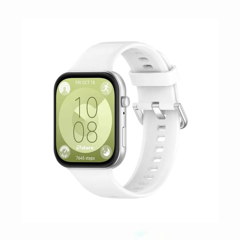 Correa de silicona para huawei watch fit blanco