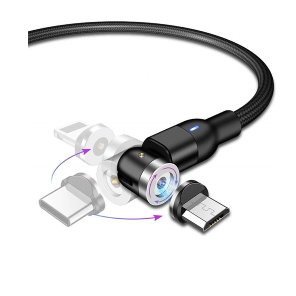 CABLES MAGNETICOS 540º GRADOS - GIRO TOTAL PACK X3