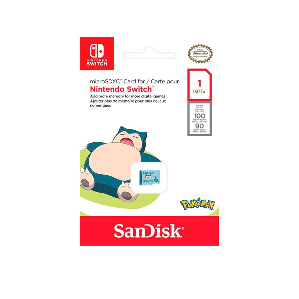 MEMORIA MICROSDXC SANDISK 1TB  VELOCIDAD DE LECTURA 100MB/S ESCRITURA 90MB P/N: SDSQXAO-1T00-GN6ZK