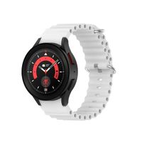 Correa silicona corrugada watch 4-5-5 pro-6 blanco
