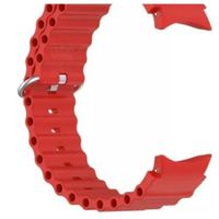 Correa silicona corrugada watch 4-5-5 pro-6 rojo