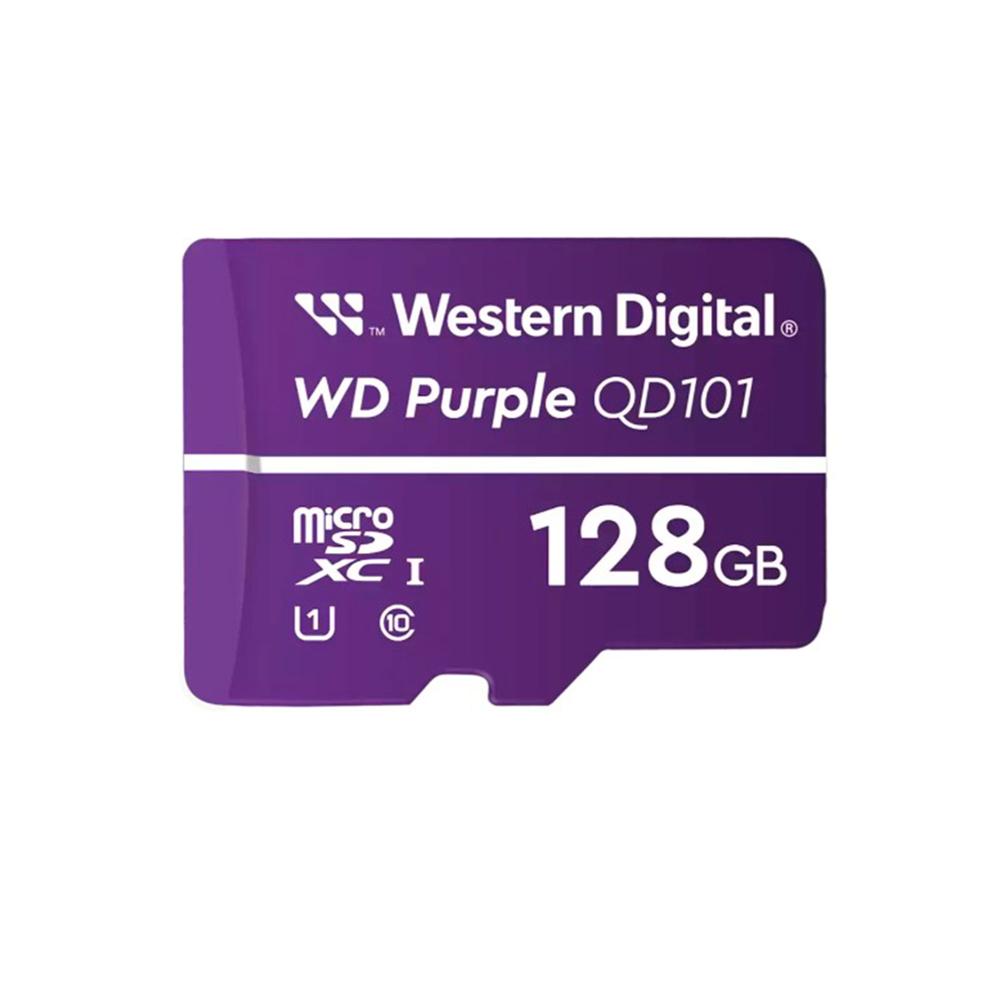 MEMORIA MICROSD WESTERN DIGITAL PURPLE SC QD101 128GB, UHS-I U1, CLASS10 P/N: WDD128G1P0C