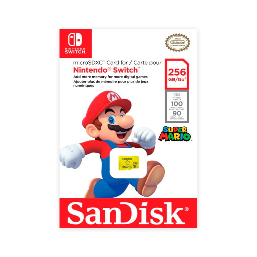 MEMORIA MICROSDXC SANDISK 256GB UHS-I U3 LECTURA 100MB/S, ESCRITURA 90MB/S P/N: SDSQXAO-256G-GNCZN