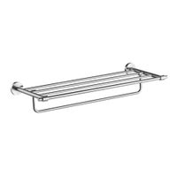 Toallero Repisa 6640 de 60 cm Acero Inoxidable Plateado