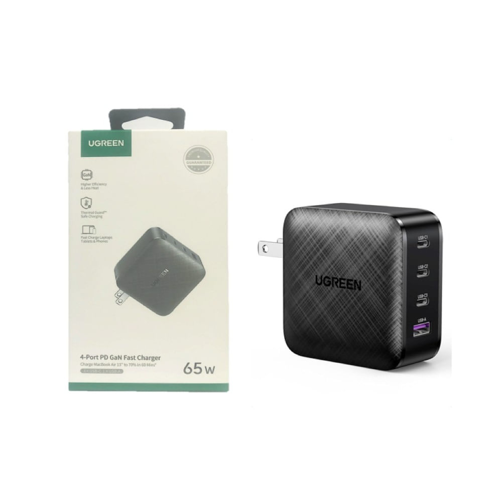 Cargador de 4 Puertos Ugreen Original 65W