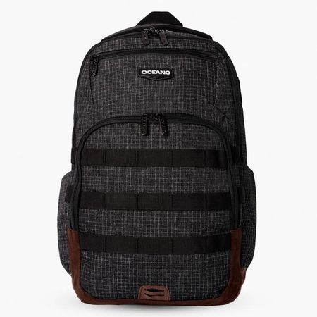 Mochila Oceano School Negro Jasp