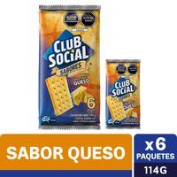 Galletas NABISCO Club Social Queso Bolsa 144g