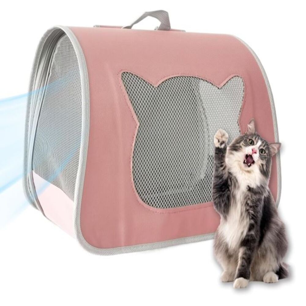 Mochila porta gatos pequeños  -  Rosado