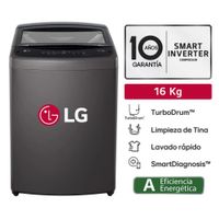 Lavadora LG 16 Kg TurboDrum Carga Superior WT16BVTB Negro