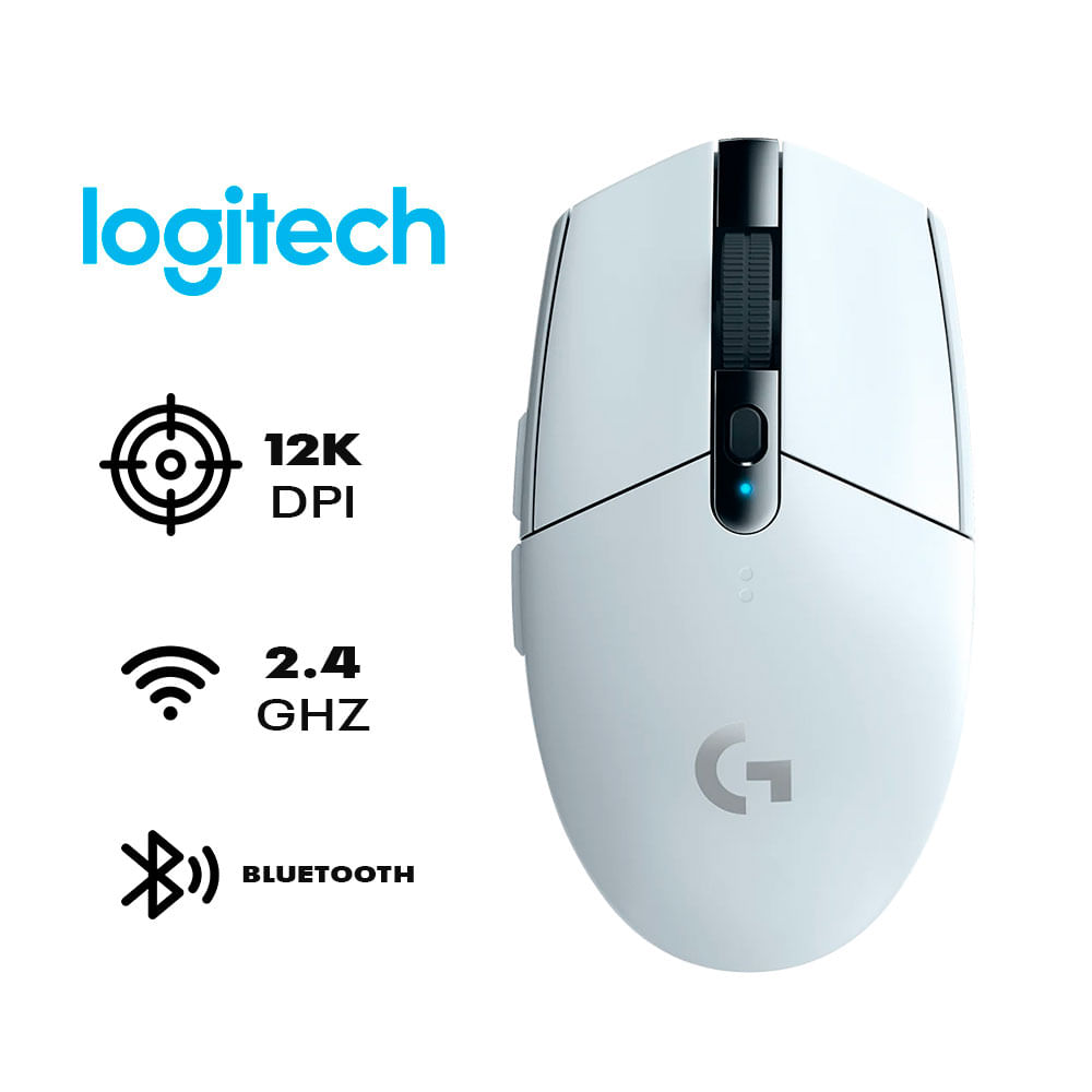 Mouse Inalámbrico Logitech G305 Ligthspeed-Blanco