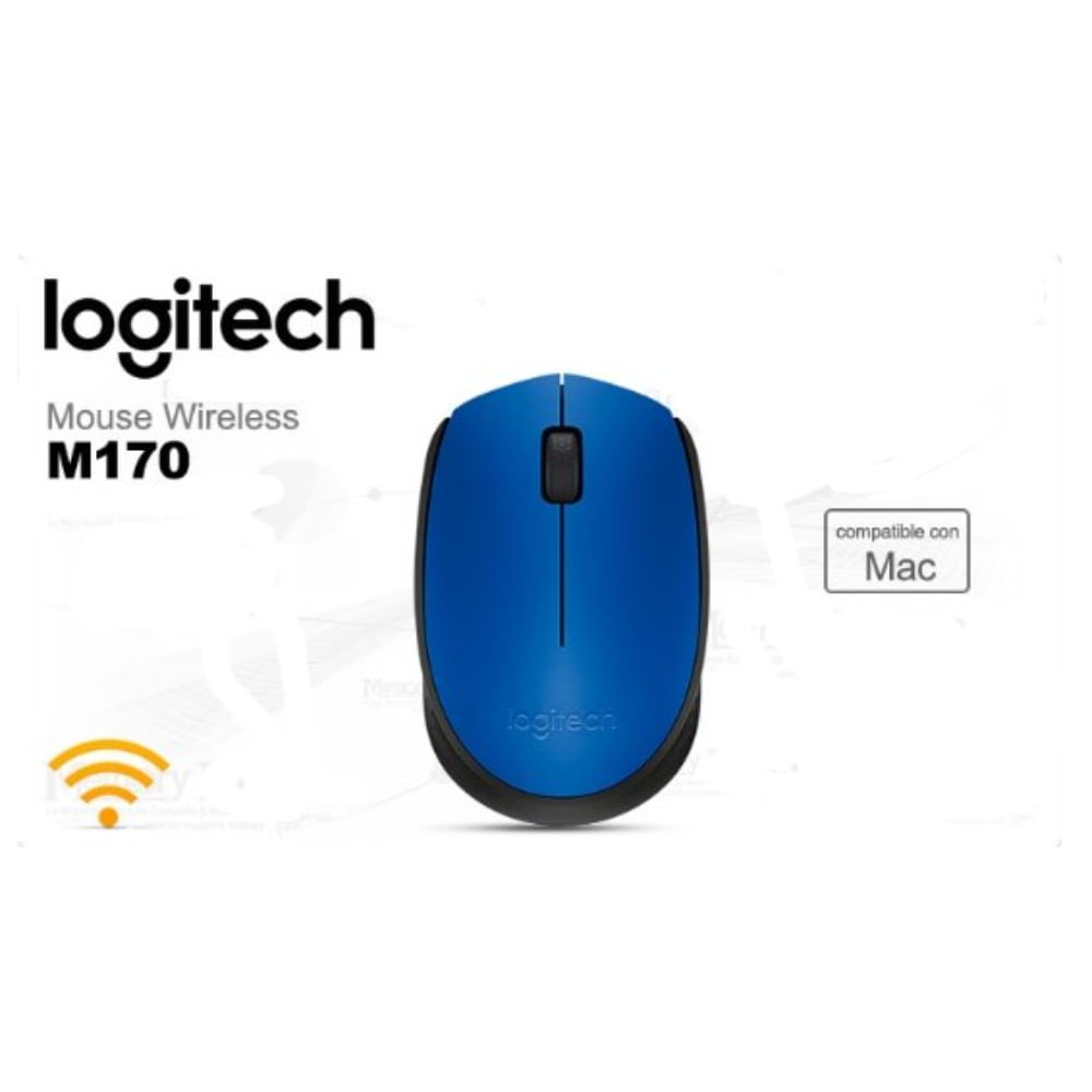Mouse Logitech M170 Inalámbrico-Azul