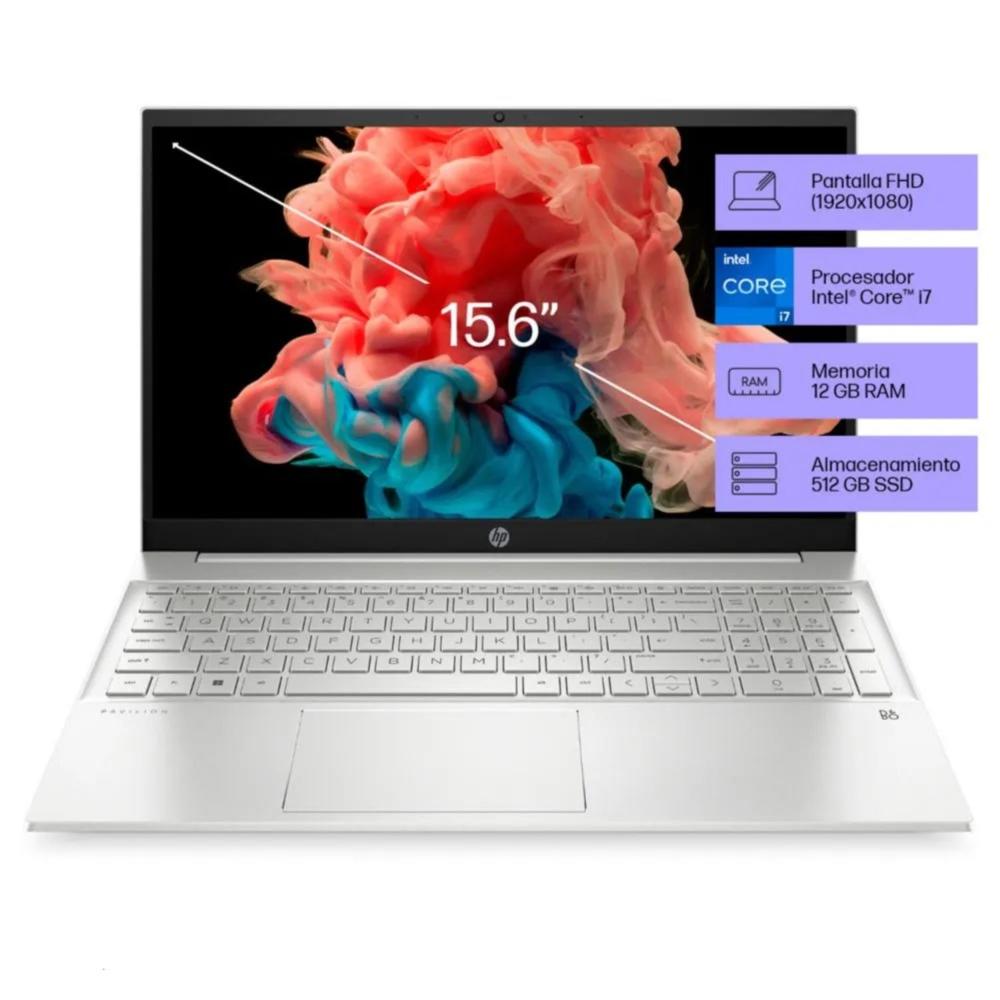 Laptop Hp Pavilion 15-eg2506la I7 1255U 12gb 512gb 15.6 FHD Window 11 Aluminio