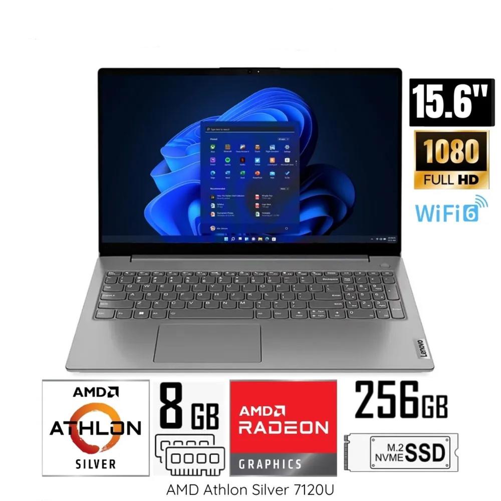 Laptop Lenovo V15-G4 Athlon Silver 7120U 8gb 256gb 15.6 FHD Gris