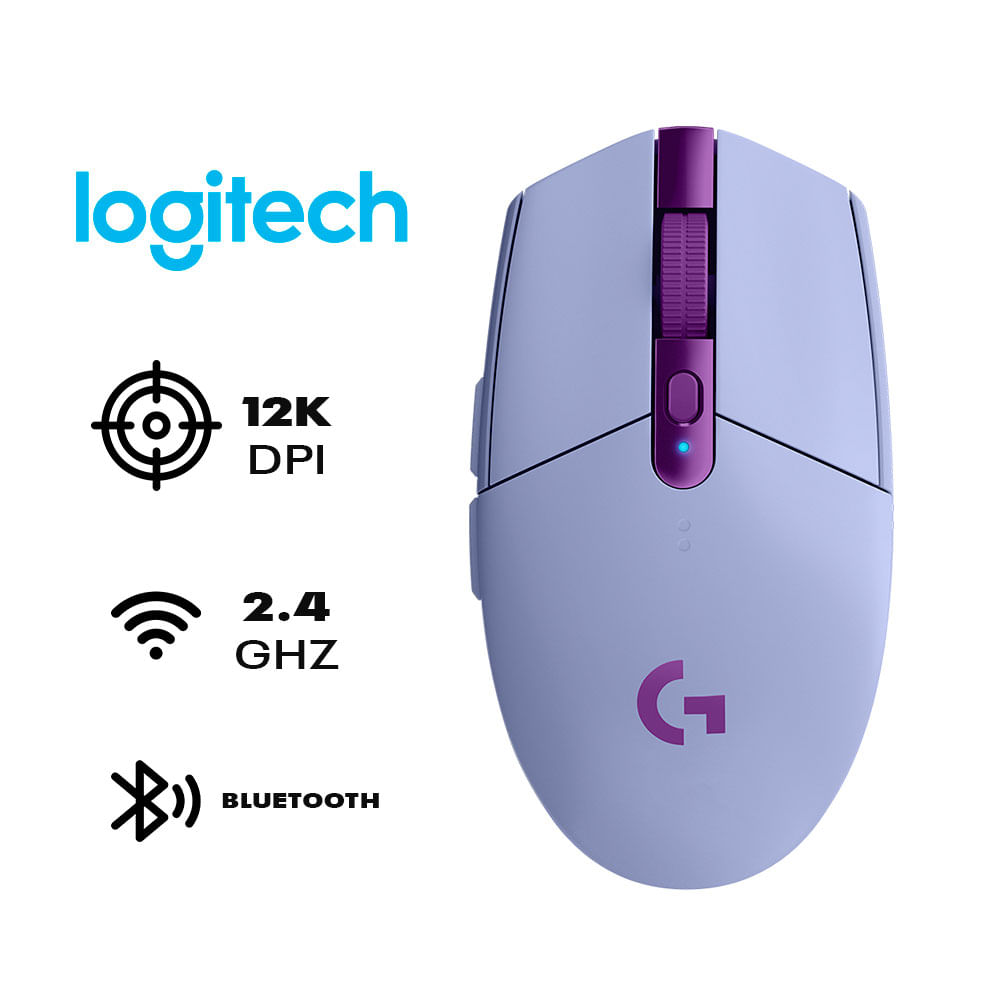 Mouse Inalámbrico Logitech G305 Ligthspeed-Lila