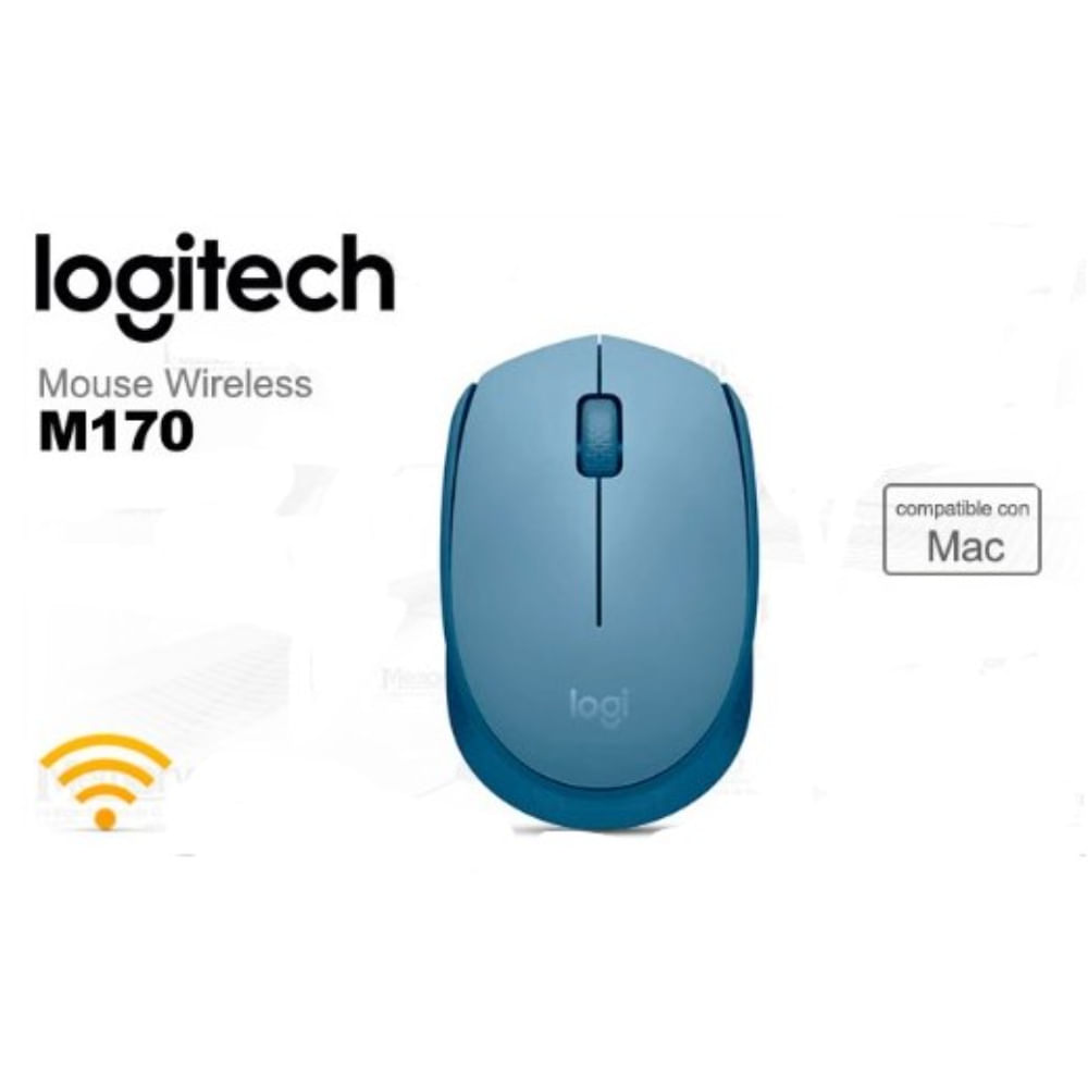 Mouse Logitech M170 Inalámbrico- Blue