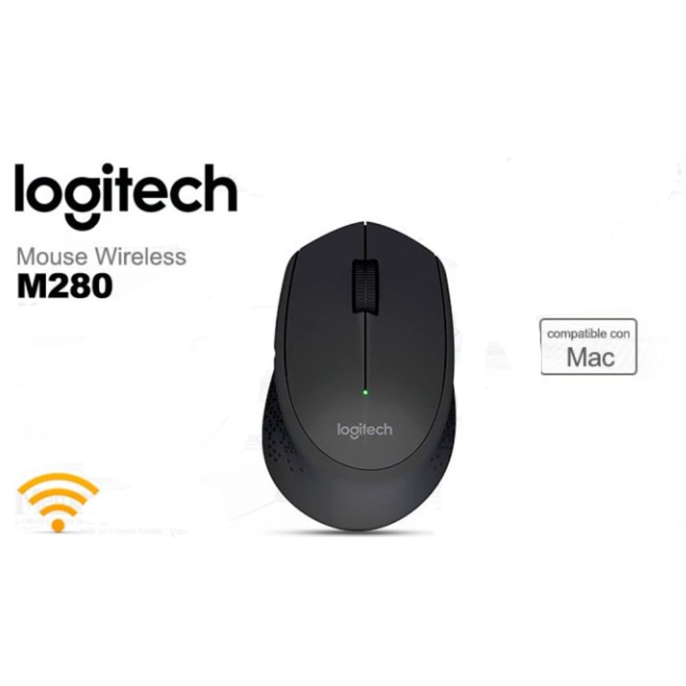 Mouse Inalámbrico Logitech M280-Negro