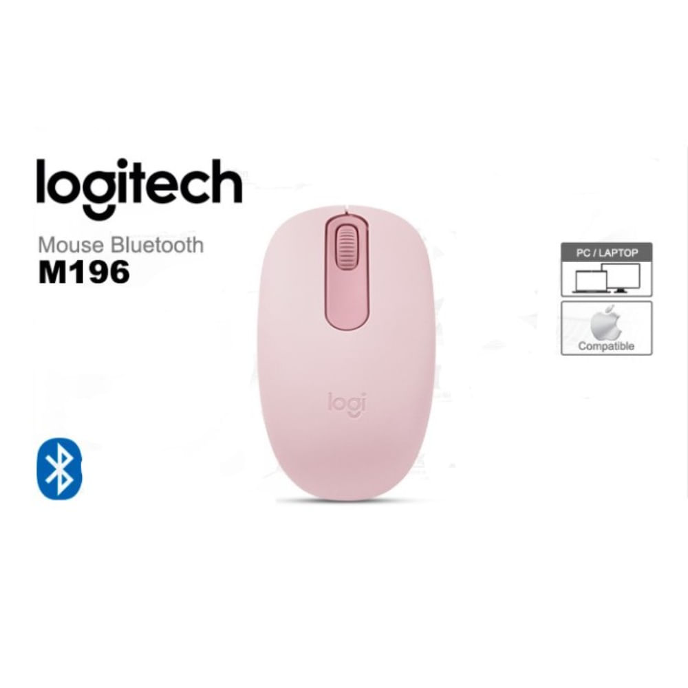 Mouse Logitech M196 Bluetooth Rosado
