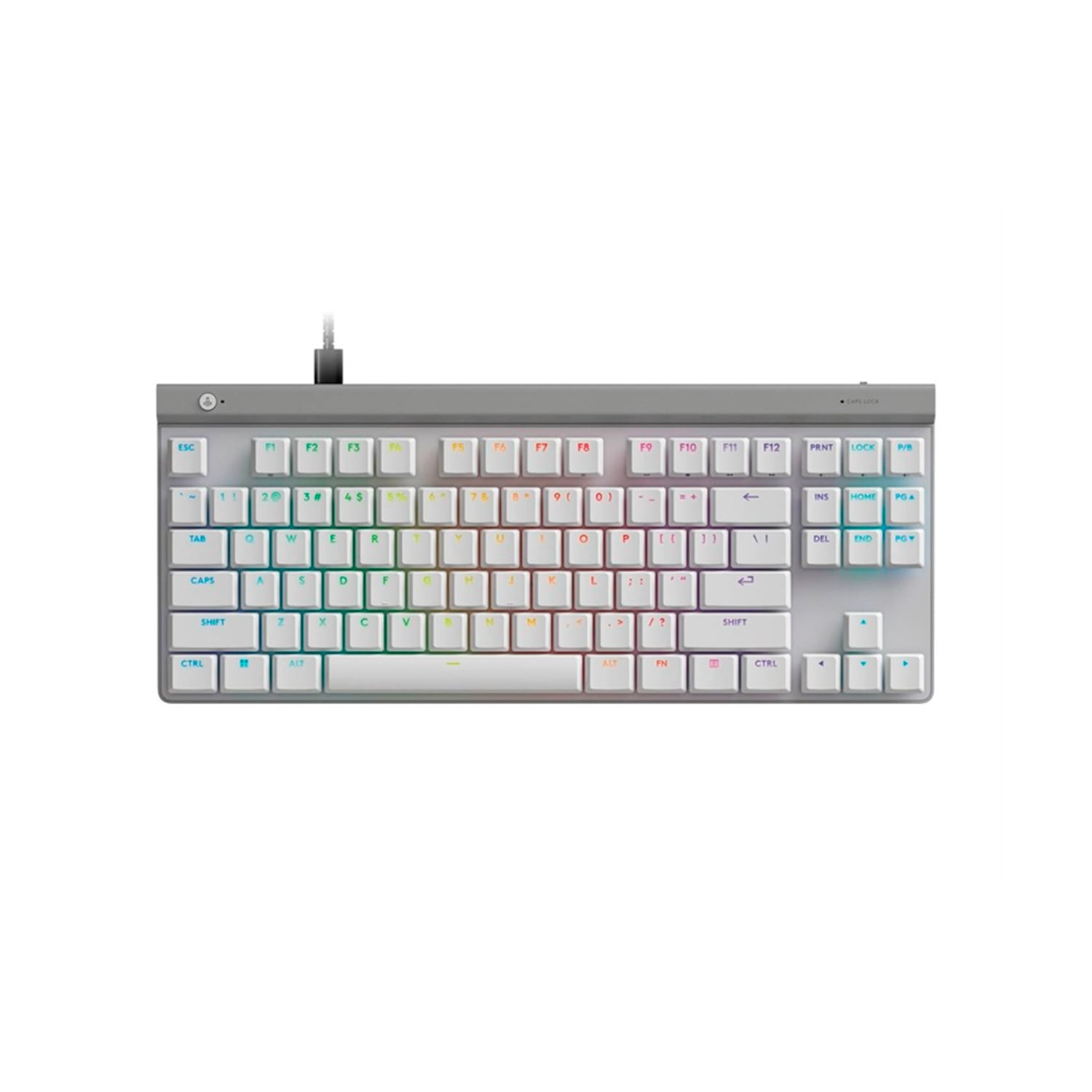 Teclado Gamer Logitech G515 Tkl Wired Lightsync Rgb White