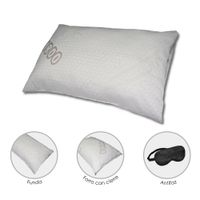 Almohada Queen Memory Foam 75x50x15 cm  Regalo Antifaz  Teraflex