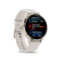 SMARTWATCH GARMIN VENU 3S GRISORO CORREA SPORT BEIGE.