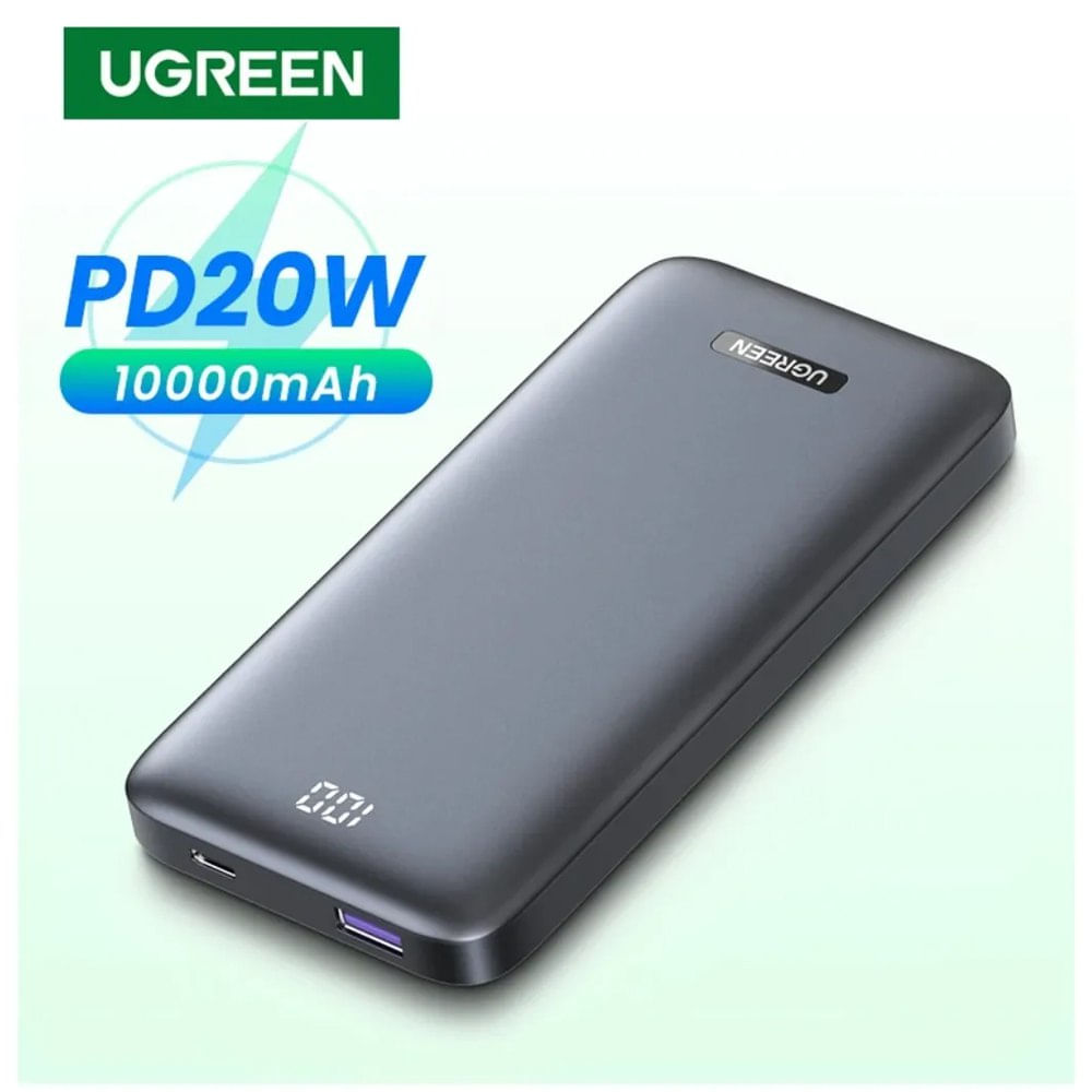 Power Bank Ugreen 10.000mah Usb 22.5w Tipo C 20w pd Carga Rapida
