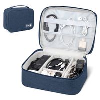 Neceser Organizador de Cables Y Accesorios Portátil Azul BW1