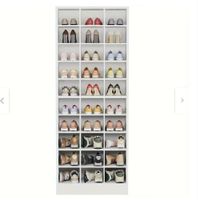 ZAPATERA THOMAS CON ESTANTE NACION MUEBLES BLANCO