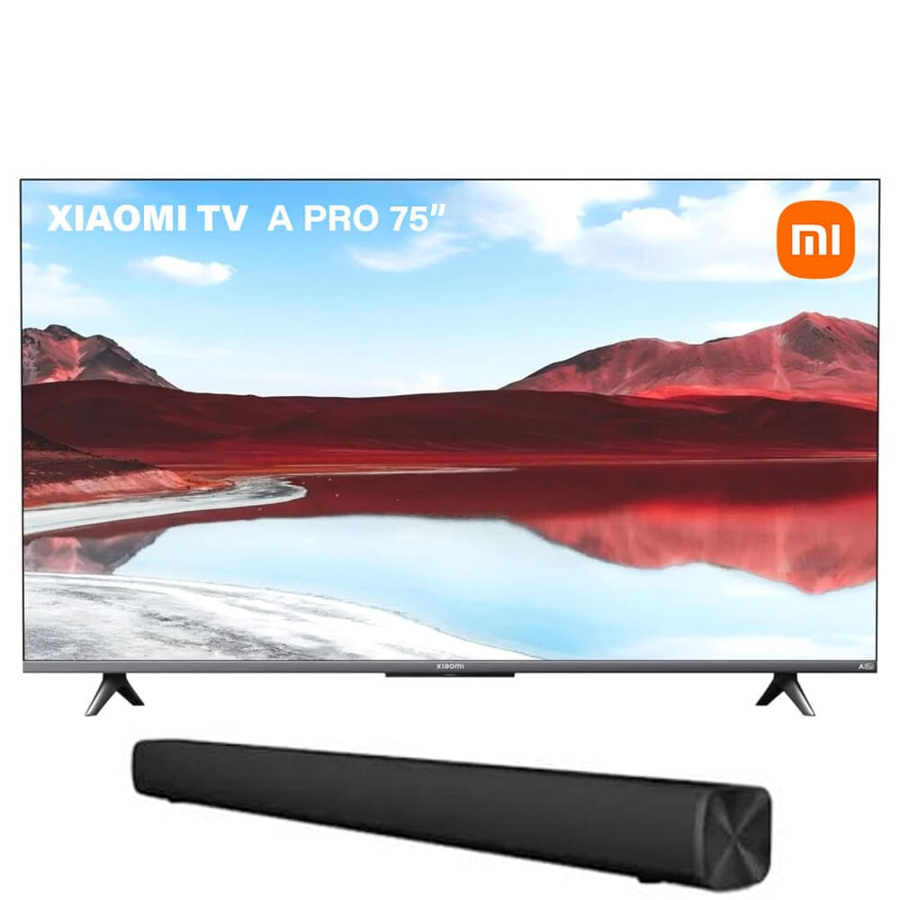Combo Tv Xiaomi QLED 75"" Smart Ultra HD 4K A PRO 2025 L75MA-SPH + Soundbar Xiaomi MDZ-34-DB