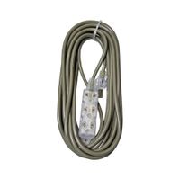 Extensión Eléctrica Vulcanizado 5 Metros x 3 Tomas Gris Home Light