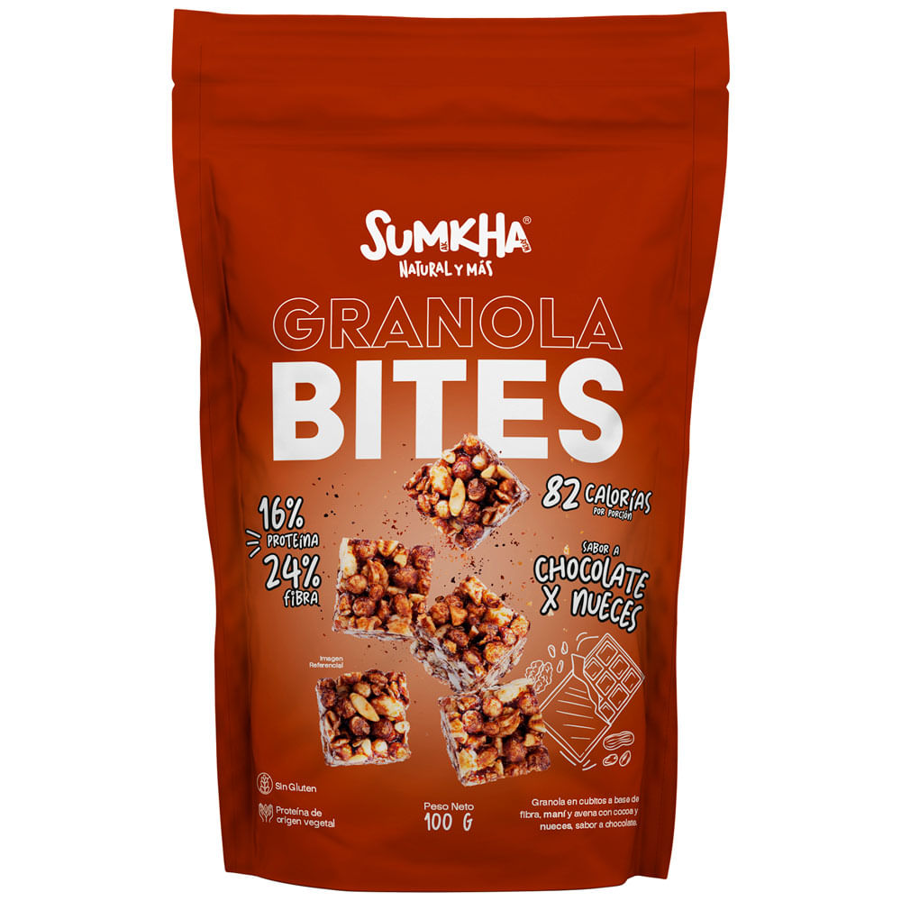 Granola Bites SUMKHA Chocolate y Nueces Doypack 100g