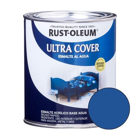 Esmalte al agua Azul marino brillante 0,946 Lts Rust Oleum