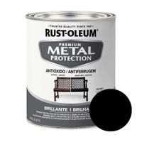 Esmalte Acrílico Rust Oleum Premium Metal Protection Negro 0.946 l