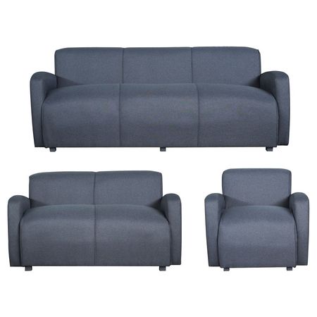 Juego de Sala Daniela Alpha 3-2-1 Cuerpos Grafito