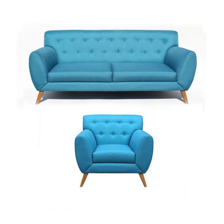 Juego de Sala Cannes 3-1 Cuerpos Turquesa