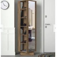 ZAPATERA MODERNA GIRATORIA NACION MUEBLES MARRÓN