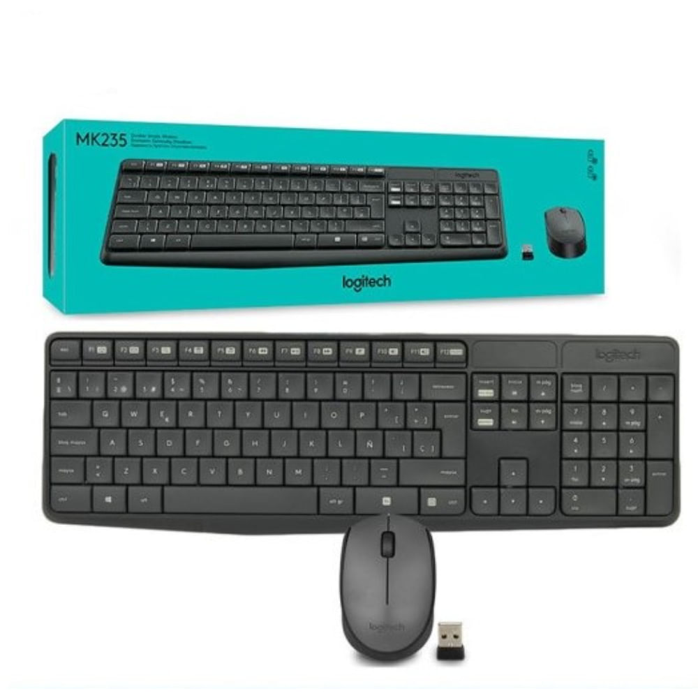 Teclado + Mouse Inalámbrico Logitech Mk235
