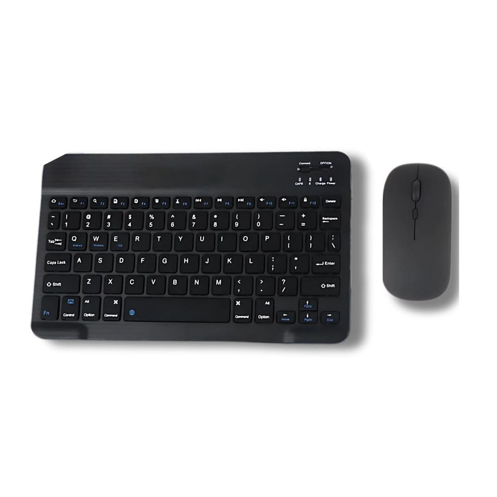 Teclado inalámbrico Bluetooth con Mouse Negro