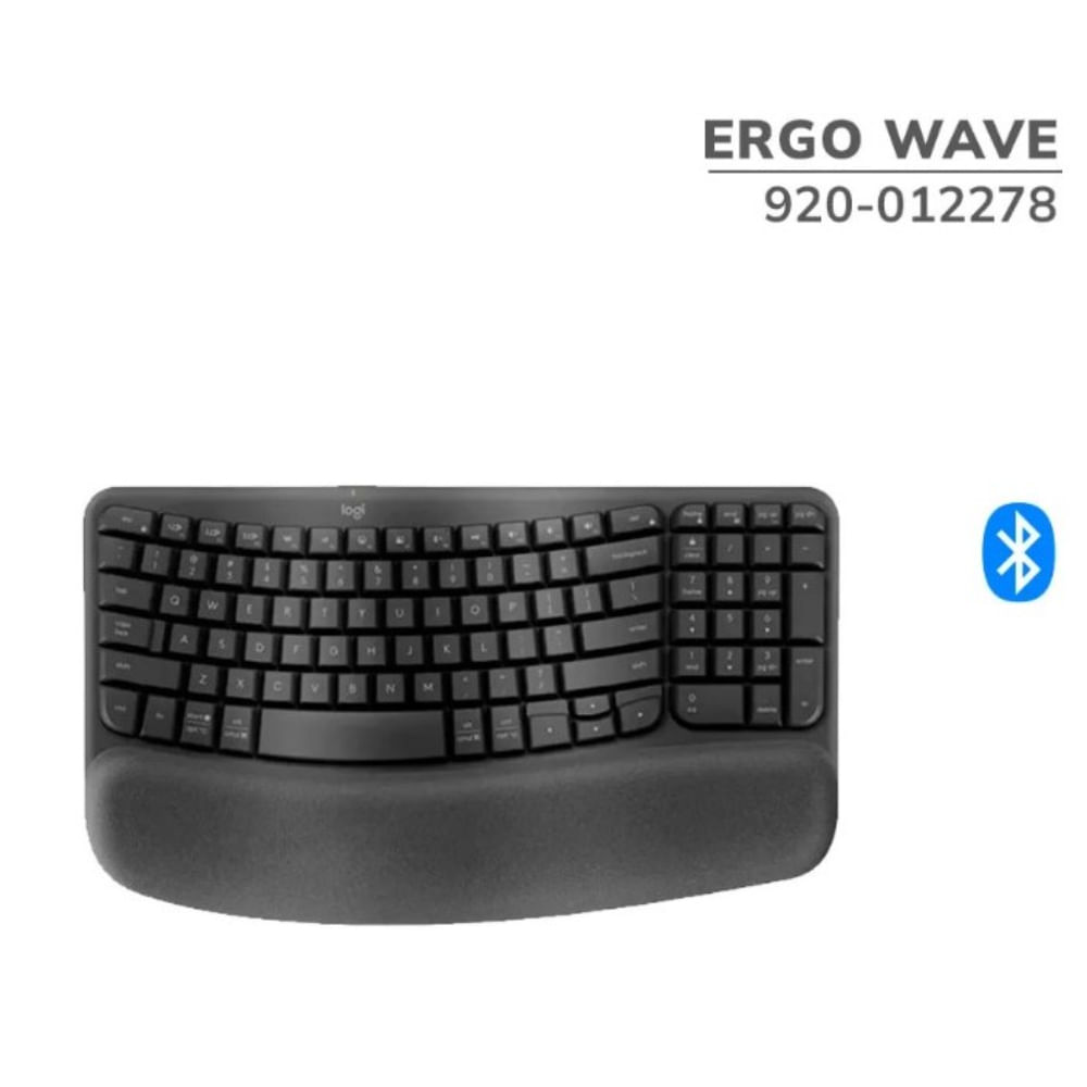 Teclado Inalámbrico Logitech Ergo Wave-Negro