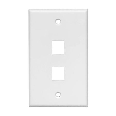 SATRA 111020201 Faceplate Placa pared simple 2 puertos
