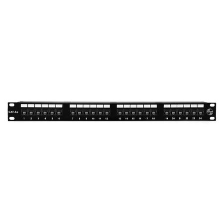 SATRA 102022409 Patch Panel CAT6 24 puertos con Jacks Negro