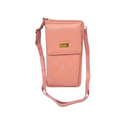 Bolso Cruzado Acolchado para Teléfono Rosado DGH-BCAPMGROS
