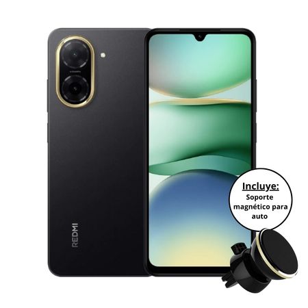 Celular Xiaomi Redmi A5 Dual SIM 128GB Negro 4GB + 4GB RAM + Soporte Magnetico
