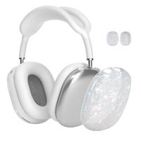 Case protector nacarado para airpods max - blanco
