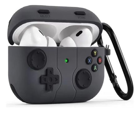 Case Protector Gamer para Airpods Pro 2 Negro