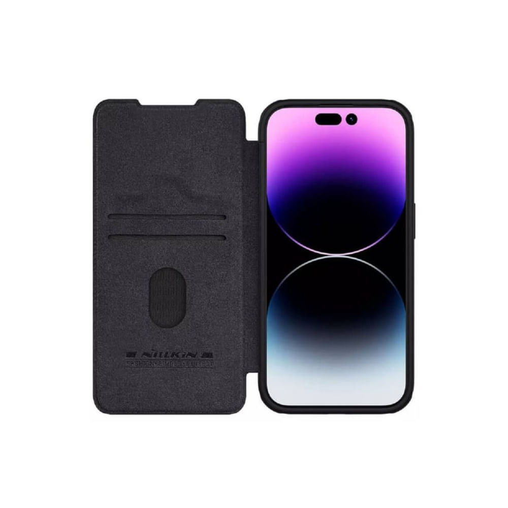 Case Nillkin Qin Pro Leather para Iphone 14 Pro Negro
