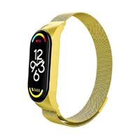 Correa milanese imantada para mi band 4 dorado