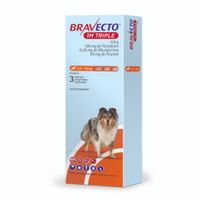 Antipulga Bravecto 5 - 10KG x 3 Tab Protección Total 111 Días