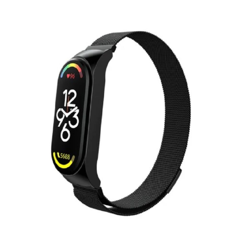 Correa milanese imantada para mi band 4 negro